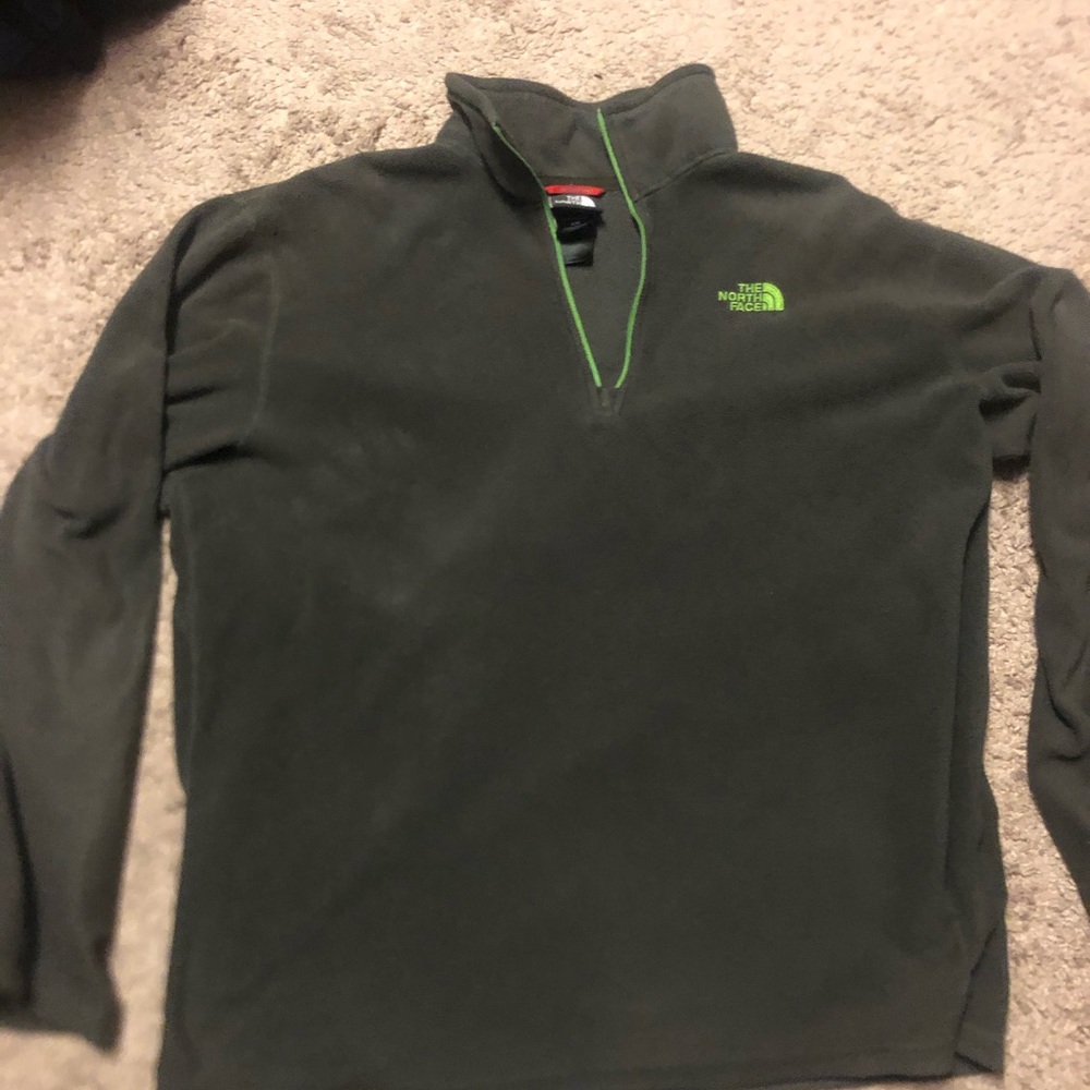North face fleece medium green